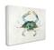 Stupell Industries Blue Sea Crab Over Beige Soft Watercolors Canvas Wall Art